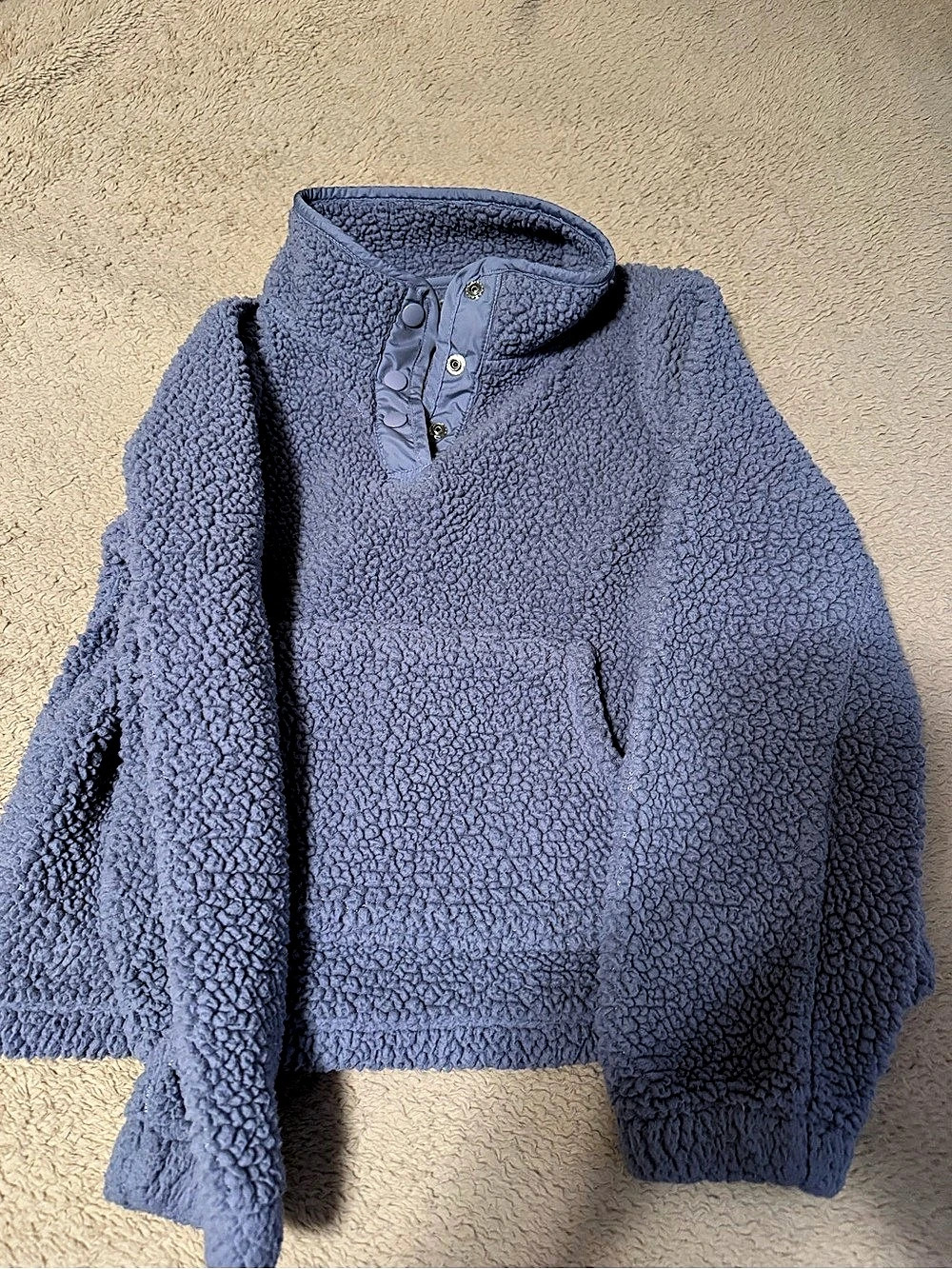 OshKosh B'gosh Sherpa Quarter-Snap Pullover Purple Girls 10/10A